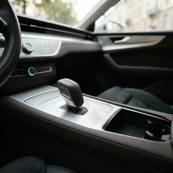 Automatik-Wählhebel im Fahrzeug